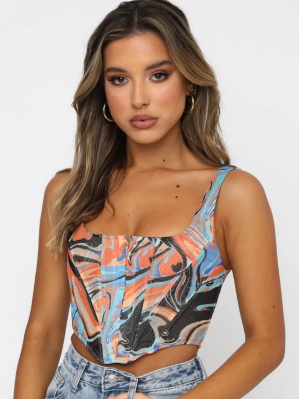White Fox Boutique Something About You Bustier Top S